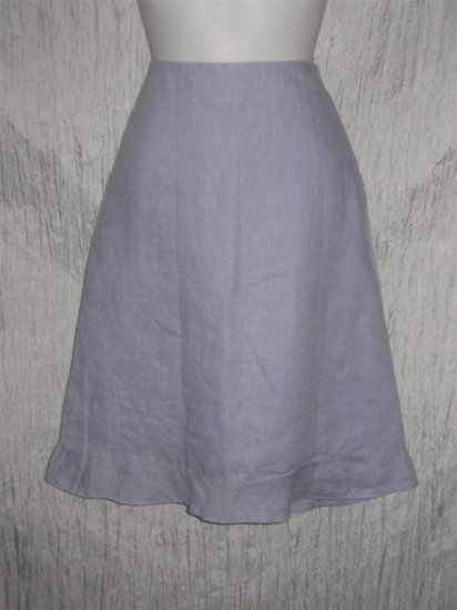Hennes Soft Purple Lined Ramie Ruffle Knee SKIRT 8 Small Medium S M