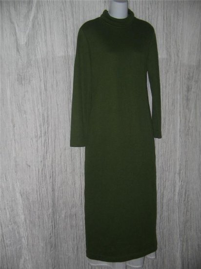 Weekenders Long Apple Green Knit Turtleneck Dress Medium M
