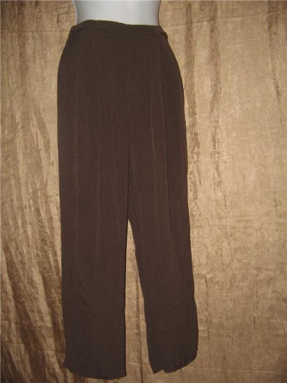 FLAX by Jeanne Engelhart Long Textured Rayon Pants Petite P