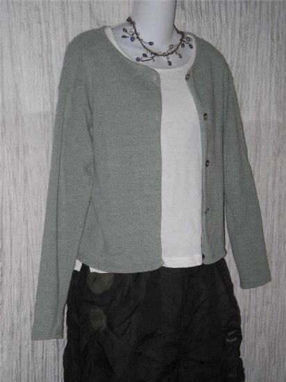 WASTE KNOT by JOMA Recycled Cotton Knit Cardigan Tunic Sweater S M