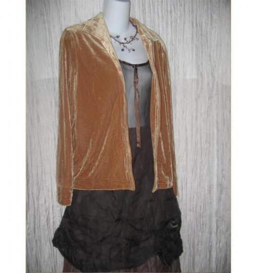 Harve Bernard Softest Faun Velour Tunic Jacket Small S