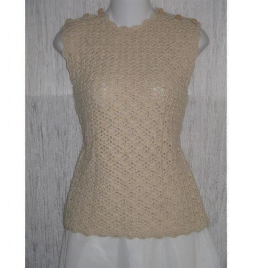 Delicate Cream Vintage Knit Boutique Layering Sweater M