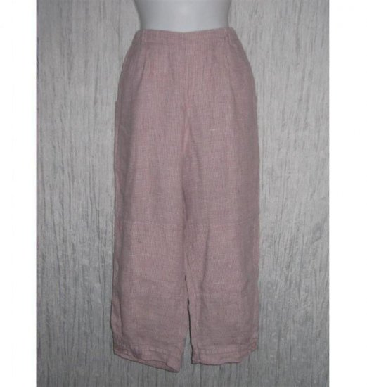 FLAX Lilac Linen Floods Pants Jeanne Engelhart Small S