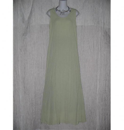 Jeanne Engelhart FLAX Lemon Lime Gingham Slipster Sequence Dress Small S