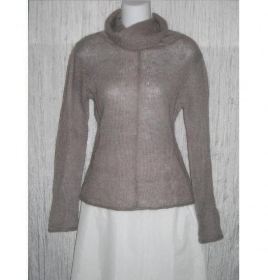 Softest Light Weight Lavender Gray Turtleneck Tunic Sweater Large L