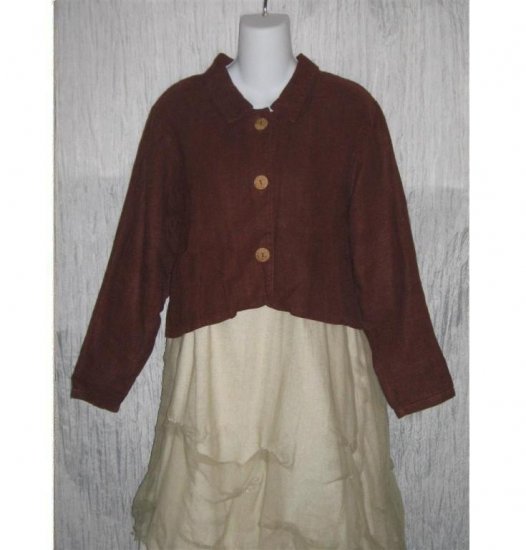 YOON-A-VERSE Mindful Wear Boutique Sienna Hemp Cropped Swing Jacket M L