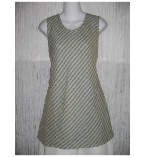 New FLAX Linen Bias Pocket Tank Top Tunic Shirt Engelhart Small S