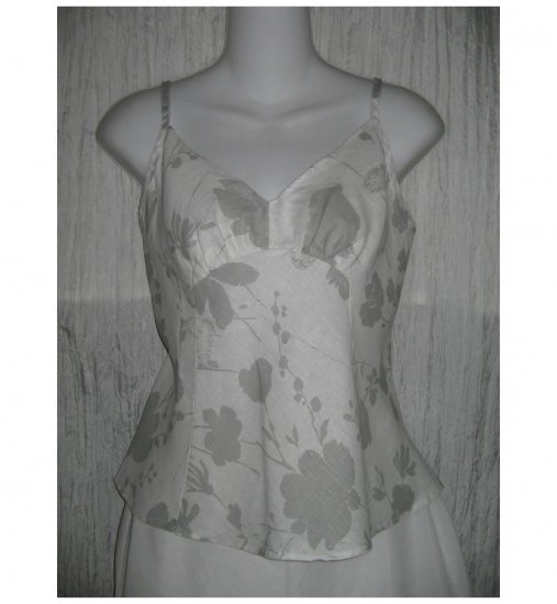 New FLAX Shapely Linen Tank Top Tunic Shirt Engelhart Small S