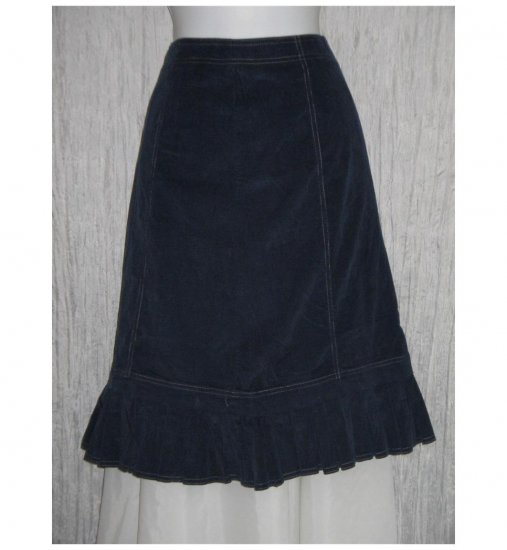 New Solitaire Blue Featherwale Corduroy Shapely Skirt Small S