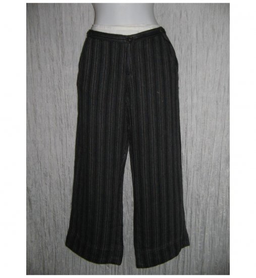 New Solitaire Striped Linen Trousers Pants Medium M