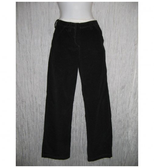 New Solitaire Boutique Wide Leg Black Corduroy Trousers Pants X-Small XS
