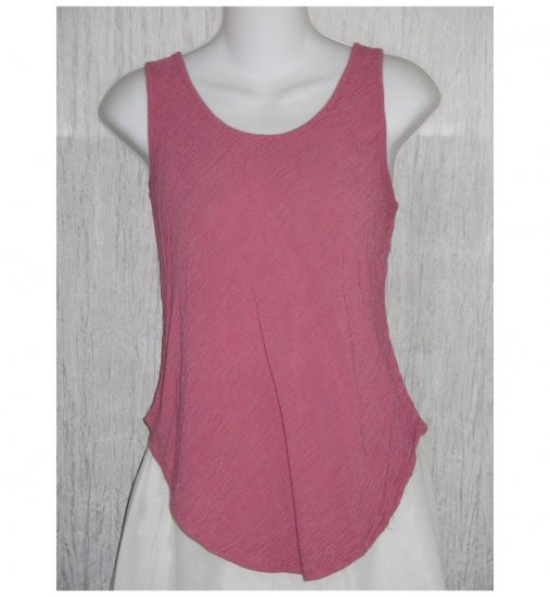 Wisdom Eye Pink Striped Bias Cut Rayon Tank Top Shirt Medium M
