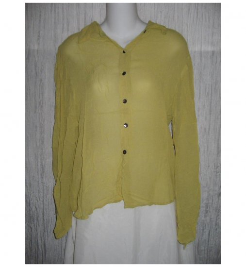 Putumayo Airy Silk Rayon Button Shirt Tunic Top Small S Medium M