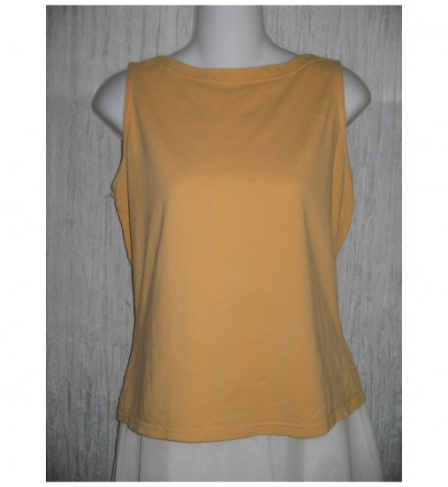J. Jill Orange Cotton Knit Pullover Tank Top Shirt Large L