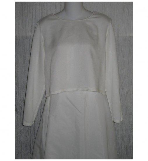 PUTUMAYO White Rayon Cropped Pullover Top Shirt Small S