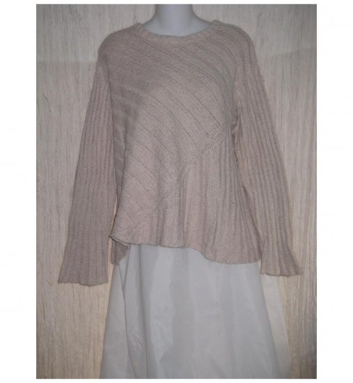 FLAX Loose Soft Cream Pima Cotton Sweater Engelhart M L