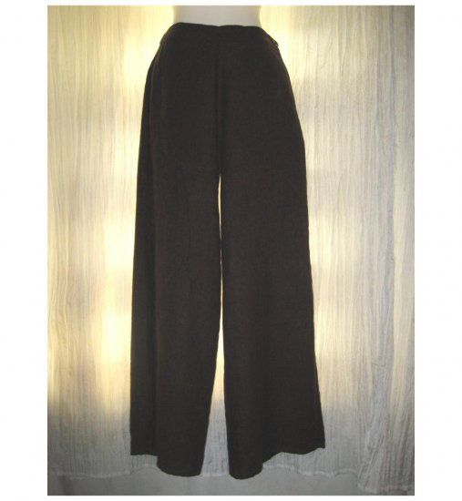 Jeanne Engelhart FLAX Brown LINEN Floods Pants Small S