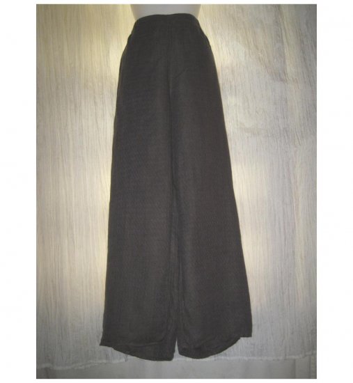 Jeanne Engelhart FLAX Brown Linen Floods Pants Medium M