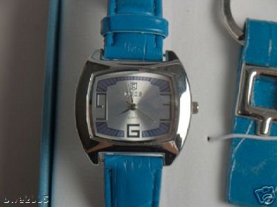 Womans Watch turquoise leather Ladies Gift Change Purse Phone Fob NIB