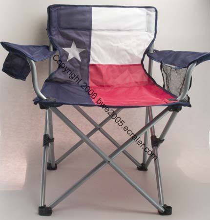 Texas Flag Folding Chair Drink Holder Mesh Pocket Tail Gating Football Camping Patio NIB