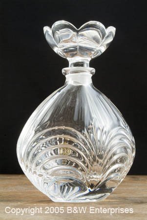 Leaded Crystal Perfume Bottle 24% Leaded Crystal Italy Vintage Style