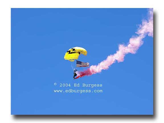 "Aerial Descent" Army Ranger Parchute Military Art Photo Print Decor