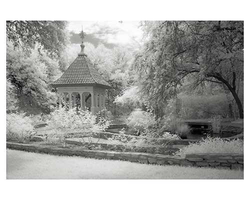 "Cupola # 10" Fantasy Infrared Fine Art Photo Landscape Garden Austin Texas Zilker Gardens