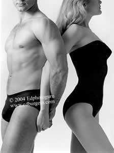"Perfect Bodies" Figure Study in Black & White Fine Art Photography Nude Ed Burgess