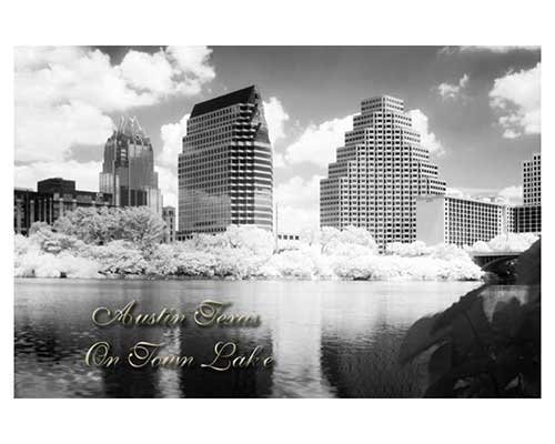 "Austin Texas on Town Lake" Infrared City Austin Texas Landscape Fine Art Photo