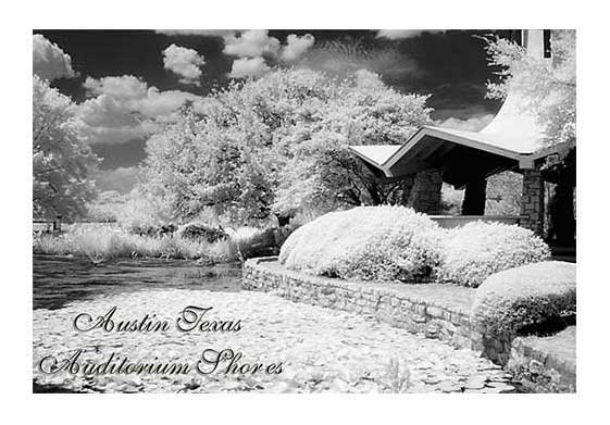 "Auditorium Shores #2 " Infrared Photo Austin Texas Landscape Fine Art Photo