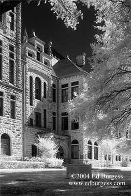"Roy and Lillie Cullen Building #1" Infrared Southwestern University Cullen Fine Art