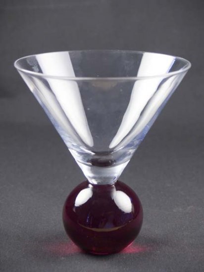 Margarita Martini 2 Glasses Ruby Red NEW Bar Ware BWE2005