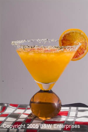 Martini Margarita 2 Glasses Amber Unique Designer Style