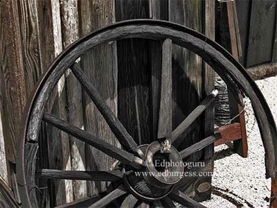 "Broken Spoke" Southwestern Broken Wagon Spoke Tucson Arizona Photo
