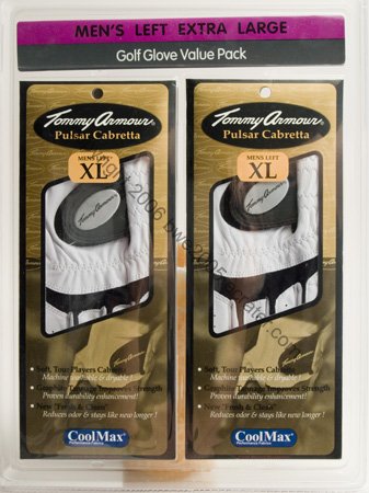 Golf Glove TOMMY ARMOUR Pulsar Cabretta Men's x-large set of 2 NIB