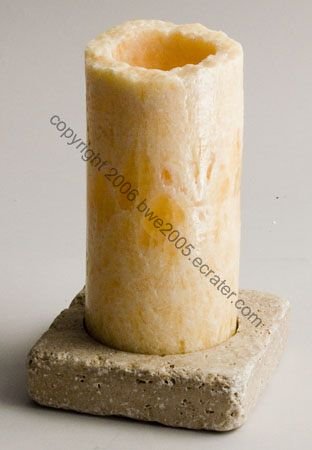 REAL Onyx Stone Lamp Romantic Decorative Electric Night Light Table Lamp Old-World Charm NIB