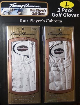 Golf Glove TOMMY ARMOUR Tour Player's Cabretta Men's medium left set of 2 NIB