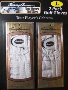 Golf Glove TOMMY ARMOUR Tour Player's Cabretta Men's medium-large left set of 2 NIB