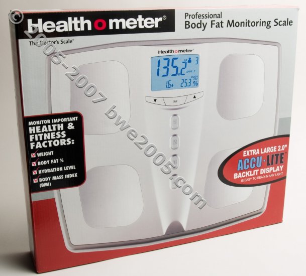 Health o Meter Sunbeam Scales Body Weight Fat % Hydration BMI 4 Users NIB