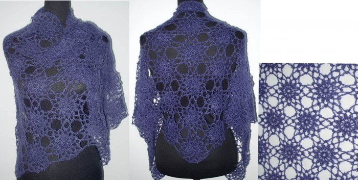 hand crochet shawl,free shipping