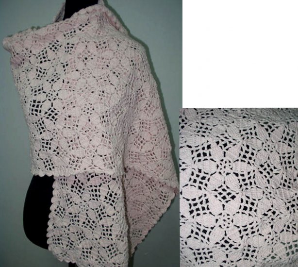 hand crochet flower shawl,free shipping