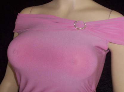 NEW MINI PINK OFF-SHOULDER DRESS RUCHE - CINCHED SMALL