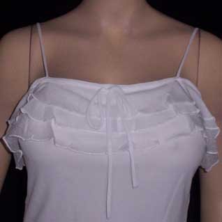 NEW SLEEVELESS DRESS WHITE large spaghetti straps