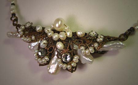Handmade Necklace Baroque Pearl Necklace by J. Wass Designer Jewelry