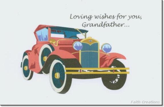 #MU0529 Happy Father's Day Greeting Card to Grandfather