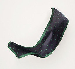 Long Navy Scarf With Shamrocks