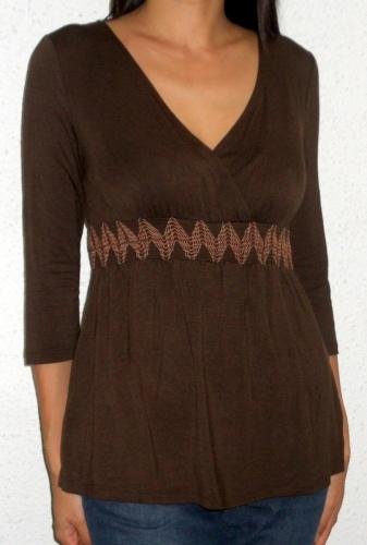 Ariel Smocked Tunic (brown)