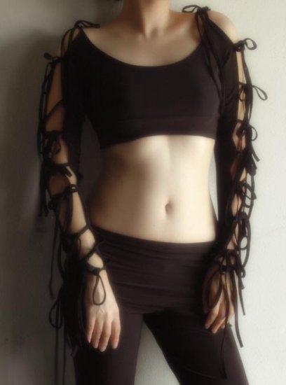 Morrigan Black Belly Dance Top