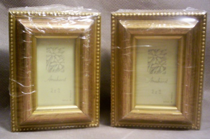 Set of 4, Gold glazed 2 x 3 Armherst Picture Frames, Item # 04-0010010060006