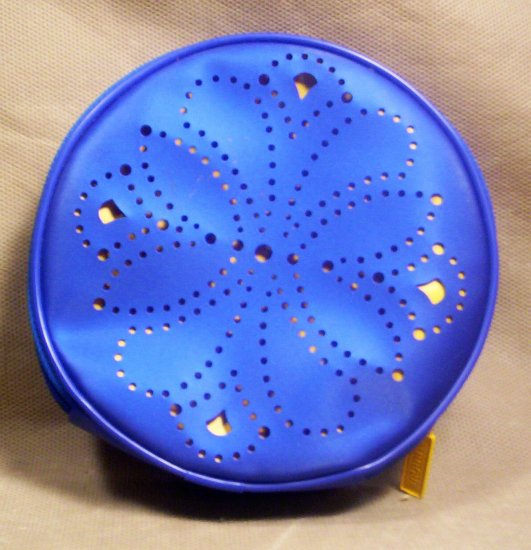 *Clinque Blue and Gold Make-up Bag, Item # 07-001001060005